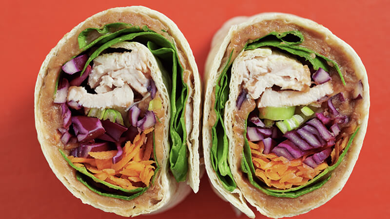 Chicken and Veggie Wraps