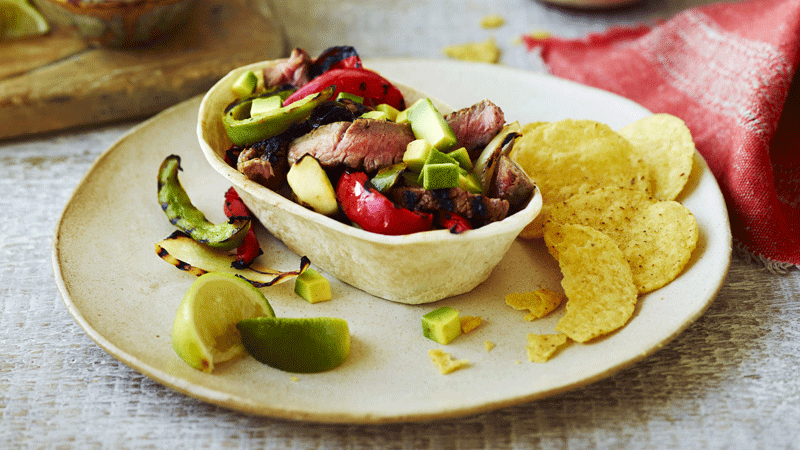 char grilled steak fajita tacos