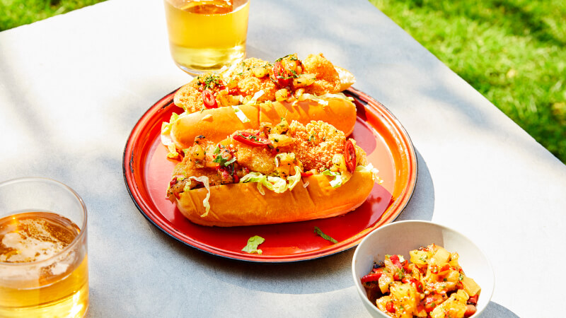 bbq prawn roll